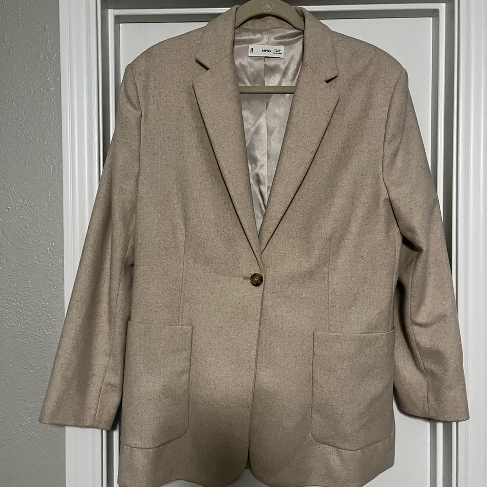 Mango Light Tan Blazer